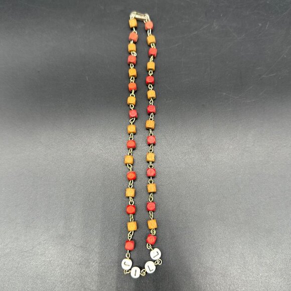 Jill Personalized Jewelry Set Full Of Grace Sheep Brooch Beaded Necklace Vintage - Picture 8 of 11